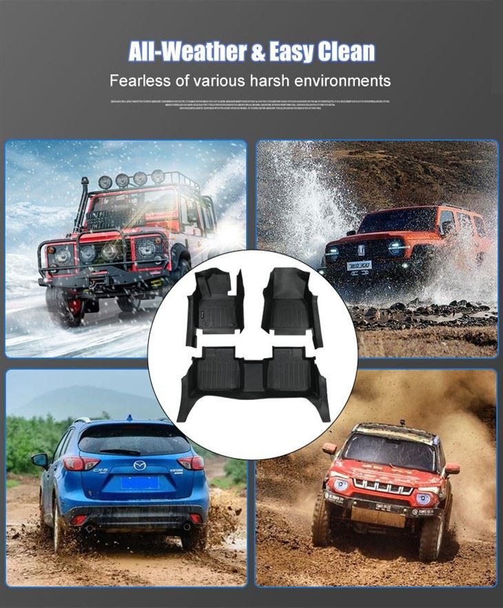 Wholesale Price All TPE Car Carpets Full Coverage Protection Waterproof Dustproof 5D Car Mats Use For TRITON